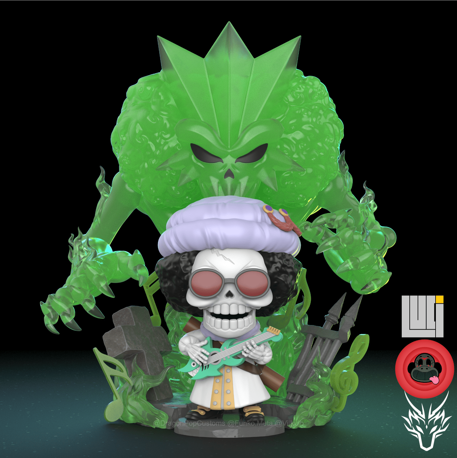 Brooks (Soul King) + Devil Fruit Awakening Ghost One Piece